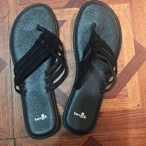 Black sanuk sandals